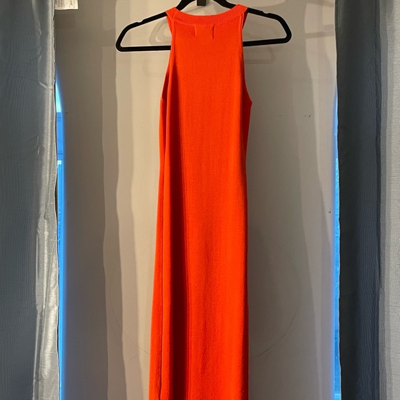 MIDI tangelo orange dress - Picture 2 of 3